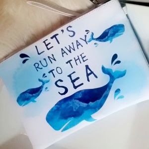 Beach Sea Whales Wet Bikini Summer Pouch Clutch